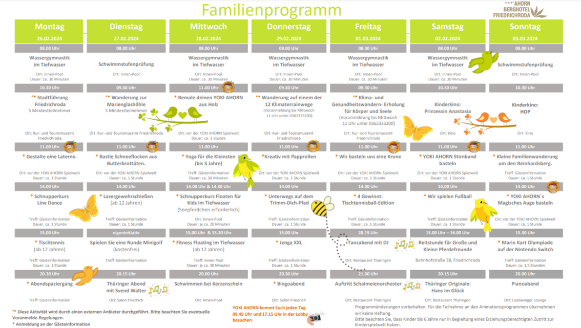 ahorn-berghotel-friedrichroda-freizeitprogramm-beispiel